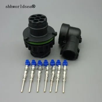shhworldsea 2/10/50 комплектов 7-контактный штекер 1718230-1 для автоматического датчика с оболочкой кабеля Водонепроницаемый IP67/69, сопротивление температуре