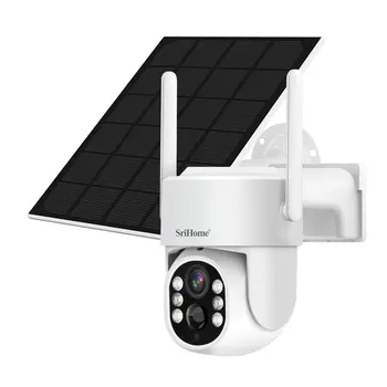 Srihome DH005 4MP Солнечная Энергия Низкое Энергопотребление WIFI IP-камера Полноцветный AI Гуманоид Обнаружение Домашней Безопасности PTZ CCTV Монитор