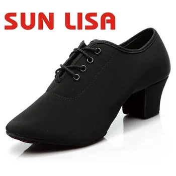 SUN LISA/ Женская Обувь для Латиноамериканских Танцев, Танго Сальса, Современная Обувь для Бальных Танцев для Девочек, Женские Кроссовки-Оксфорды для помещений и Улицы