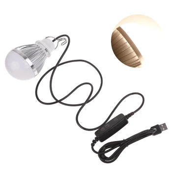 USB Портативные светодиодные лампы Светодиодное Освещение для кемпинга, палатки, ночной рыбалки, Аварийные огни 10 Вт, 5 В, Вт/1,9 м, кабель вкл/выкл Swich