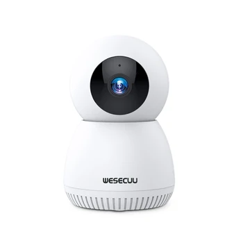 WESECUU 5MP WIFI PTZ IP-камера, беспроводная умная камера наблюдения в помещении, двухстороннее аудио, Монитор для домашних животных, Видеомагнитофон