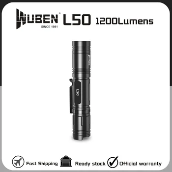 WUBEN L50 1200 люмен USB Перезаряжаемый светодиодный фонарик с батареей 18650 Водонепроницаемый Фонарь для кемпинга
