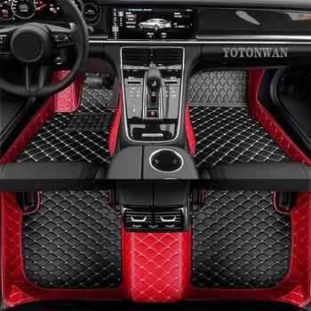 YOTONWAN двухслойный автомобильный коврик на заказ для Toyota Всех моделей c-hr rav4 corolla toyota land cruiser wish yaris автоаксессуары