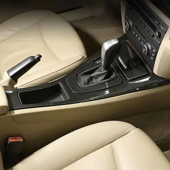 Автомобиль ABS Carbon fiebr Центральная консоль Рамка переключения передач Декоративная накладка для BMW 3 серии E90 E92 2005-2012, только с левосторонним управлением