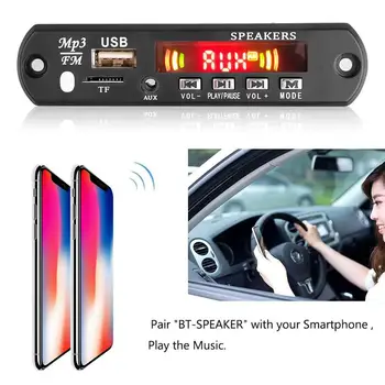 Автомобильный Bluetooth MP3-плеер Плата Декодера FM-радио TF 3,5 USB Усилитель Автомобильный Приемник Плата Комплект Модуль Музыка Мм AUX Аудио B6G4