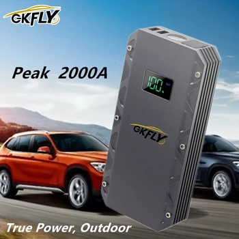 Автомобильный пускатель GKFLY 24000 мАч, портативное зарядное устройство для автомобильного пускового устройства, блок питания для автомобильного аккумулятора, усилитель