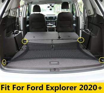 Автомобильный Сетчатый грузовой Органайзер для заднего Багажника, Эластичная сетка для хранения Багажа, Сетчатая отделка, аксессуары, подходящие для Ford Explorer 2020 2021 2022 