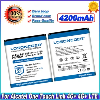 Аккумулятор TLi036A1 Емкостью 4200 мАч для Alcatel One Touch Link 4G +, 4G + LTE, Y900, Y900NB