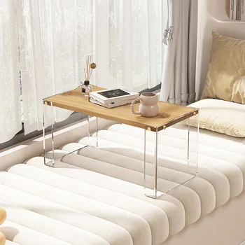 Акриловый Прозрачный Плавающий Подоконник, Маленький Журнальный столик, Простой письменный стол для спальни, Кровать, Компьютерный стол