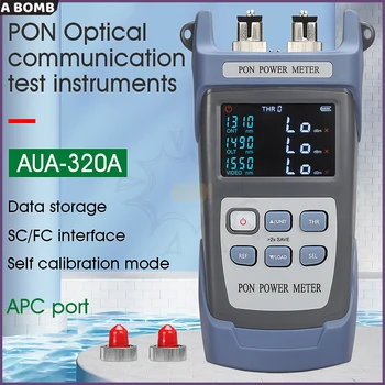 Бесплатная доставка AUA-320U/A Волоконно-оптический измеритель мощности PON FTTX/ONT/OLT 1310/1490/1550nm Высокое Качество