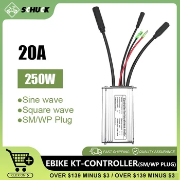 Бесщеточный контроллер Ebike KUNTENG 24V 250W 350W 20A 6 Mosfet Для KT LCD3 LCD4 LCD8 Дисплей Комплект для преобразования электрического велосипеда