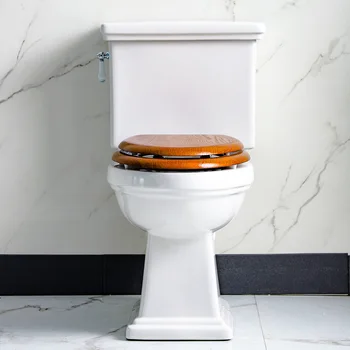 Водосберегающий Туалет в стиле ретро, Состоящий из двух частей, Американская Черная Ванная комната, Мини-квартира в европейском стиле типа 