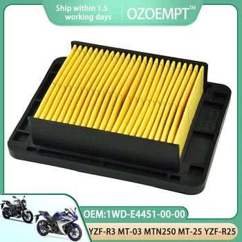 Воздушный фильтр мотоцикла OZOEMPT Применяется к YZF-R3 YZFR3 15-22 MT-03 16-19 MTN250 MT-250 16-17 YZF-R25 16-17 OEM: 1WD-E4451-00-00