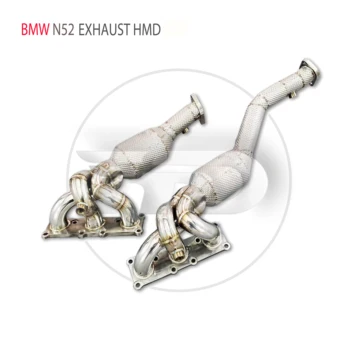 Выпускная система HMD Высокопроизводительный Водосточный Патрубок для BMW X1 25i 28i N52 Двигатель 3.0Л Автомобильные Аксессуары С Каталитическим