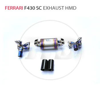 Выпускная труба из титанового сплава Модифицирована для Ferrari F430 SC Автоматическая замена Электронного клапана