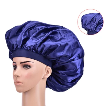 Высококачественная 5 цветов, очень большая шапочка для сна, водонепроницаемая шапочка для душа, женская уход за волосами, защищает волосы от завивания