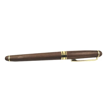 Гелевые ручки DXAB 0,5 мм, Быстросохнущие Нейтральные ручки, пишущая ручка, ручки из орехового дерева