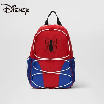 Детская школьная сумка Disney для мальчиков третьего класса начальной школы, Человек-паук, Мультяшный рюкзак для планшетного компьютера