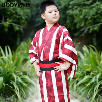 Детское Кимоно, Мужское Японское Кимоно, Вечернее Платье Для Маленького Мальчика, Традиционное Кимоно С Поясом, Костюм