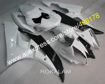 Дешевый обвес YZF600 R6 06 07 для Yamaha YZF R6 2006 2007 Гоночный велосипед Белые черные обтекатели (литье под давлением)