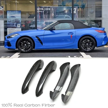 Для BMW Z4 G29 M40i sDrive 25i M 2019 2020 Высококачественная дверная ручка из углеродного волокна, защитная накладка, подходит
