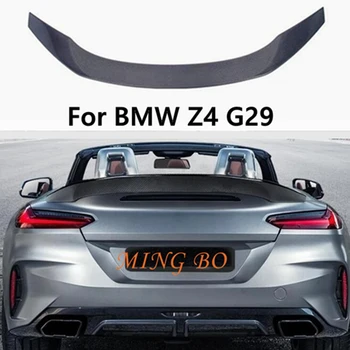 Для BMW Z4 G29 TRD, Карбоновый задний спойлер из углеродного волокна, крыло багажника 2019-2023, FRP, кованый углерод