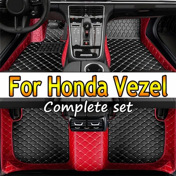 Для Honda Vezel XRV HRV 2022 2021 2020 2019 2018 2017 2016 2015 Автомобильные Коврики Для Пола, Ковры, Чехлы Для Укладки, Автоаксессуары, Коврики для Ног