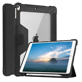 Для iPad Pro 11 Чехол Противоударный Силиконовый Бампер Жесткий Кожаный Чехол из ПК Для iPad Air 4 5 10,9 10,2 Air 3 10,5 С держателем карандаша