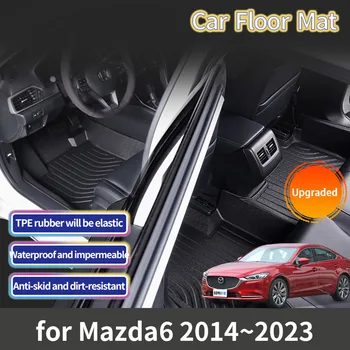 Для Mazda6 Mazda 6 GJ 2014 ~ 2023 Atenza 2020 2019 2018 Аксессуары Автомобильный Коврик Для Ног, Подкладка для Ковровой дорожки, Водонепроницаемые Коврики, Часть