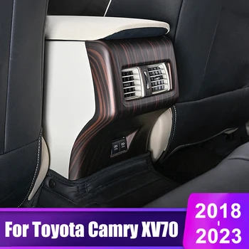 Для Toyota Camry 70 XV70 2018 2019 2020 2021 2022 2023 Автомобильный Задний Кондиционер Вентиляционное Отверстие На Выходе Крышка Противоударная Накладка Аксессуары