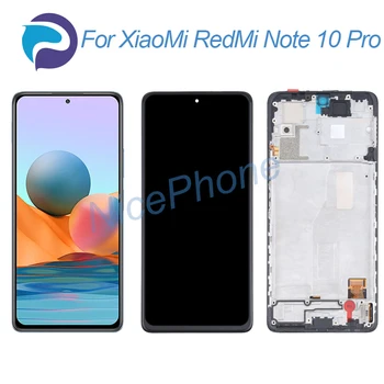 для XiaoMi RedMi Note 10 Pro ЖК-экран + сенсорный дисплей M2101K6G, M2101K6R для RedMi Note 10 Pro ЖК-дисплей