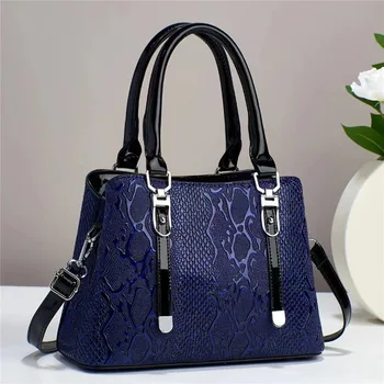 Женская сумка через плечо из высококачественной кожи с рисунком крокодиловой кожи, Модная портативная сумка-тоут, Легкие Роскошные сумки через плечо для поездок на работу