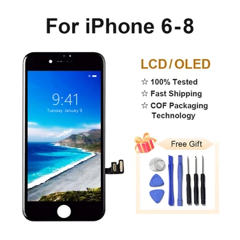 ЖК-дисплей для iPhone 6 7 8 s Plus Отображает Цену Заводского дисплея для замены стекла экрана iPhone