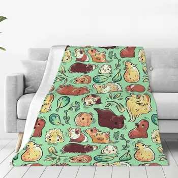 Забавное шерстяное одеяло из капибары, потрясающие одеяла с животными для дома, плюшевое тонкое одеяло