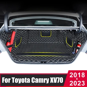 Изготовленный На заказ Коврик Для багажника автомобиля Toyota Camry 2018 2019 2020 2021 2022 2023 XV70 Гибридные Водонепроницаемые Ковры Для багажника Грузовой Лайнер Стайлинг автомобиля