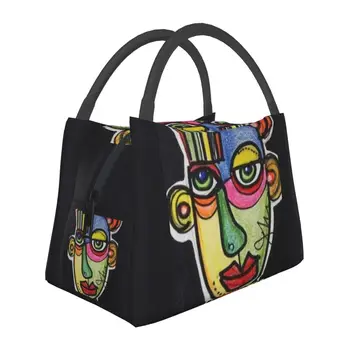 Изолированная сумка для ланча от Пабло Пикассо для женщин, Герметичный термоохладитель, сумка для ланча, Пляжный Кемпинг, путешествия