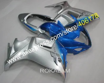 Индивидуальные Обтекатели GSX650F 08 09 10 11 12 13 Комплект Обтекателей Для Suzuki GSX-650F 2008-2013 Синие Серебристые Мотоциклетные Обтекатели