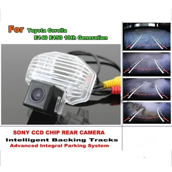 Интеллектуальная камера парковки автомобиля/Для Toyota Corolla E140 E150 10-го поколения с модулем отслеживания Камера заднего вида CCD Ночного видения