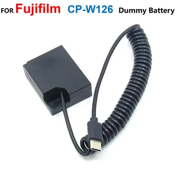 Кабель зарядного устройства AC-9V к CP-W126 NP-W126 фиктивному аккумулятору USB C PD Адаптер питания Для Fujifilm X-T2 X-T3 T200 X-H1 M1 XS10 XT100 X100V