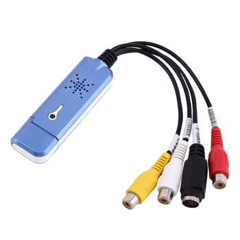 Кабельный адаптер 256 МБ Plug Play С USB-кабелем Usb 2.0 Для захвата Аудио-Видео Для Телевизора DVD Vhs Capture Device 630 Адаптер Новый Портативный