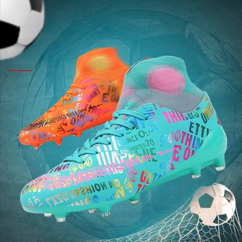 Качественная футбольная обувь Messi, Противоскользящие футбольные бутсы Оптом, Уличные тренировочные матчи по футзалу, Кроссовки, Размер 33-46