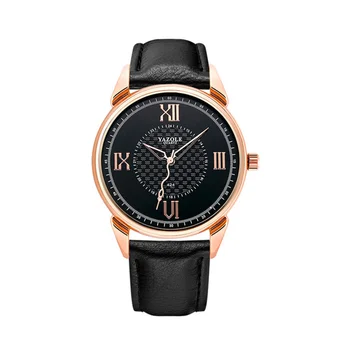 Кварцевые часы Мужские Новые Модные деловые для отдыха, простые водонепроницаемые кожаные часы Reloj Hombre
