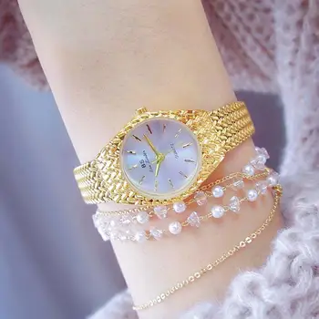 Классическое женское Золотое Топовое брендовое роскошное женское платье, Деловая мода, Повседневные Водонепроницаемые часы, кварцевые наручные часы