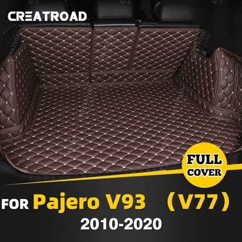 Коврик для багажника с полным покрытием Для Mitsubishi Pajero V93 (V77) 7-МЕСТНЫЙ 2010-2020 19 18 17 16 Автомобильный Коврик Для Защиты салона Аксессуары