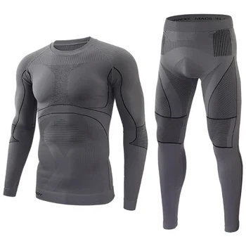 Комплекты термобелья для тренировок X-BEAU Man, зимний теплый облегающий спортивный костюм, подштанники