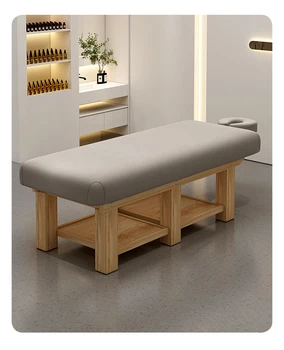 Косметичка из массива дерева и латекса, специальная тайская СПА-кровать, массажная кровать, кровать для физиотерапии, массажная кровать для всего тела