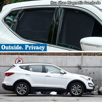 Магнитный автомобильный Солнцезащитный козырек, Шторка для рамы Переднего лобового стекла, Аксессуары для солнцезащитных козырьков для Hyundai Santafe DM 2012-2018 Santa Fe IX45
