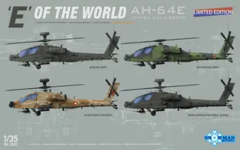 МОДЕЛЬ СНЕГОВИКА SP-2603 В МАСШТАБЕ 1/35 AH-64E APACHE GUADIAN E OF THE WORLD ОГРАНИЧЕННЫЙ МОДЕЛЬНЫЙ КОМПЛЕКТ