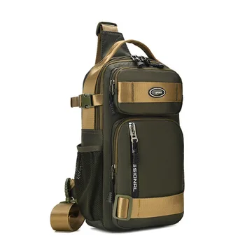 Модная многофункциональная мужская сумка через плечо, уличные сумки через плечо для путешествий, трендовая спортивная сумка на грудь Большой емкости