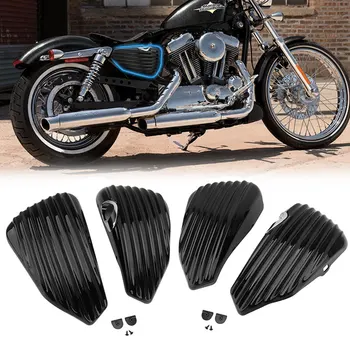 Мотоцикл Левый И Правый Обтекатель Крышка батарейного отсека для Harley Sportster XL Iron 883 1200 48 72 2004-2020 Аксессуары для мотоциклов